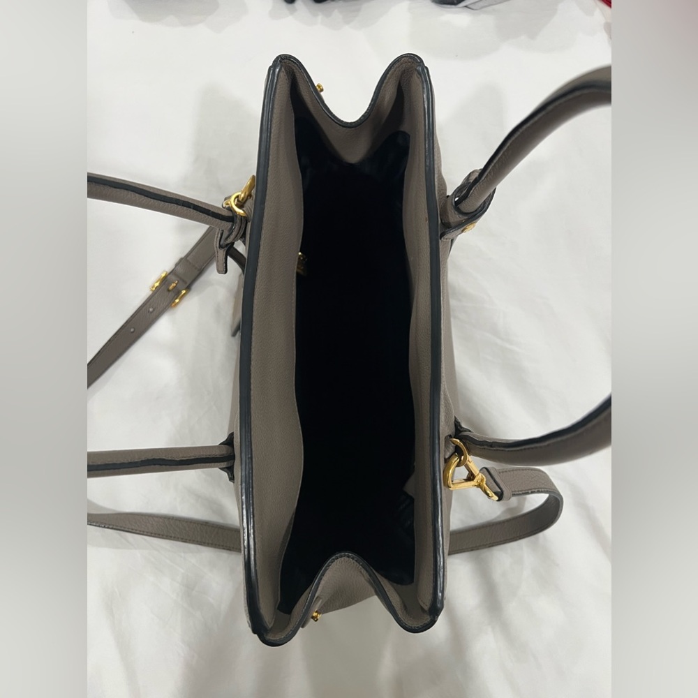 Prada Vitello Grain Grey Leather Tote, BN2829 - Picture 9 of 9